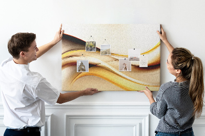 Painel em cortiça Onda abstrata