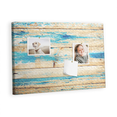 Quadro de aviso de cortiça Madeira arranhada