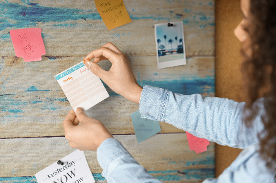 Quadro de aviso de cortiça Madeira arranhada