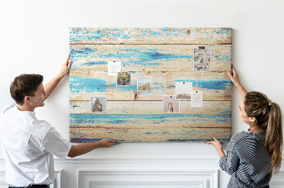 Quadro de aviso de cortiça Madeira arranhada