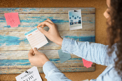 Quadro de aviso de cortiça Madeira arranhada