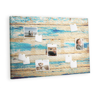 Quadro de aviso de cortiça Madeira arranhada