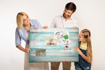 Quadro em cortiça Quadros azuis