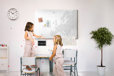 Painel em cortiça Mapa da Europa