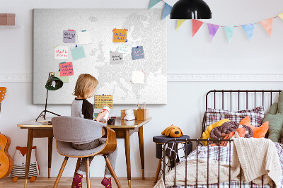 Painel em cortiça Mapa da Europa