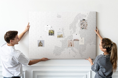 Painel em cortiça Mapa da Europa