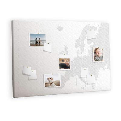 Painel em cortiça Mapa da Europa
