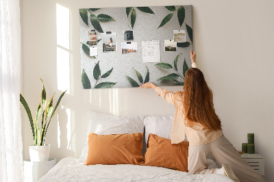 Painel em cortiça Moldura de folha