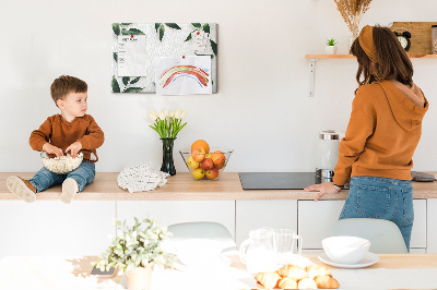 Painel em cortiça Moldura de folha