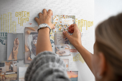 Quadro em cortiça Nomes de países