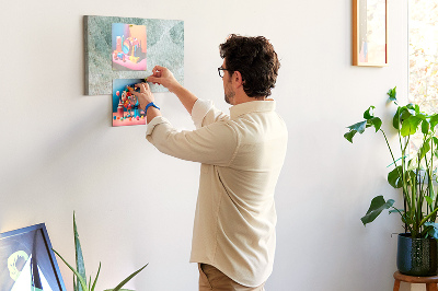 Quadro em cortiça Superfície de mármore