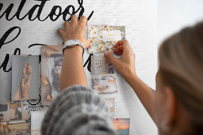 Painel em cortiça Aventura longe de casa