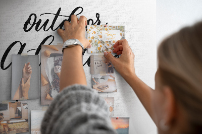 Painel em cortiça Aventura longe de casa