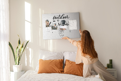 Painel em cortiça Aventura longe de casa