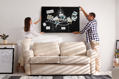 Quadro de aviso de cortiça Aventura