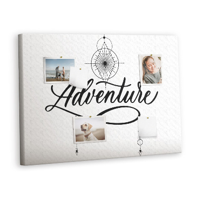 Quadro de aviso de cortiça Aventura