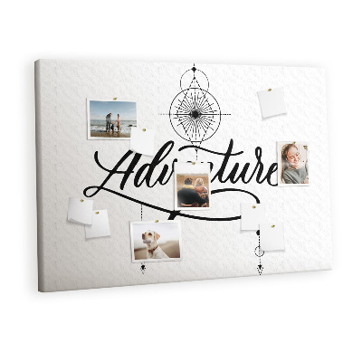 Quadro de aviso de cortiça Aventura