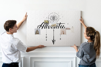 Quadro de aviso de cortiça Aventura