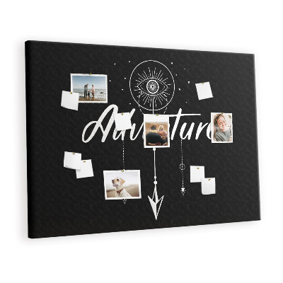 Quadro de aviso de cortiça Aventura