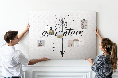 Quadro de aviso de cortiça Aventura