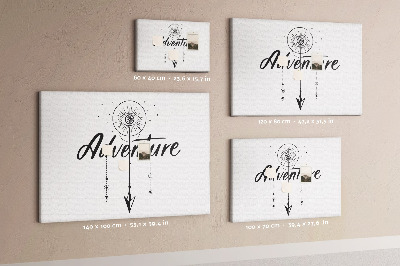 Quadro de aviso de cortiça Aventura