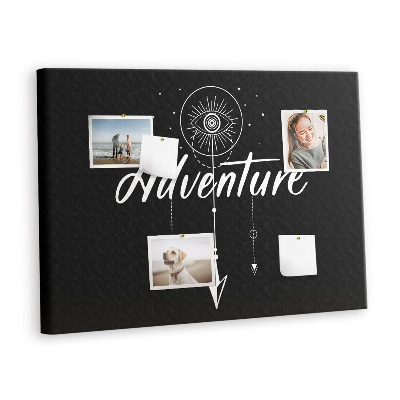 Quadro de aviso de cortiça Aventura