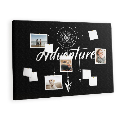 Quadro de aviso de cortiça Aventura