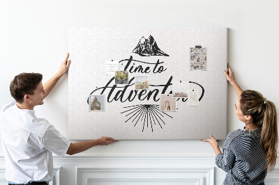 Painel em cortiça Citação inspiradora