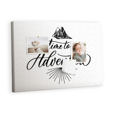 Quadro em cortiça Citação da viagem