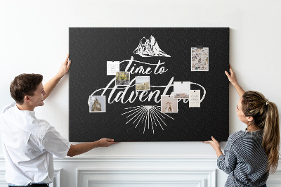 Quadro em cortiça Citação da viagem