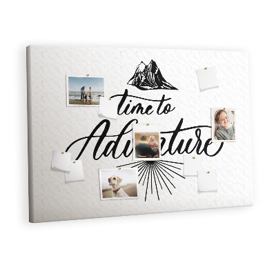 Quadro em cortiça Citação da viagem