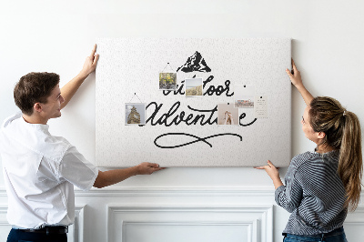 Quadro em cortiça Citação inspiradora