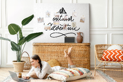 Quadro em cortiça Citação inspiradora