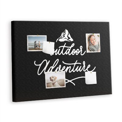 Quadro em cortiça Citação inspiradora