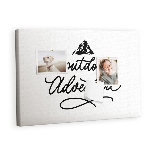 Quadro de aviso de cortiça Citação da viagem