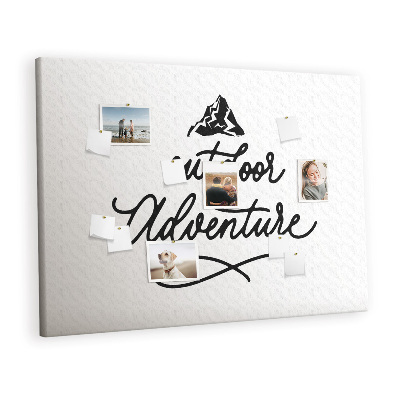 Quadro de aviso de cortiça Citação da viagem