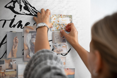 Quadro de aviso de cortiça Citação inspiradora