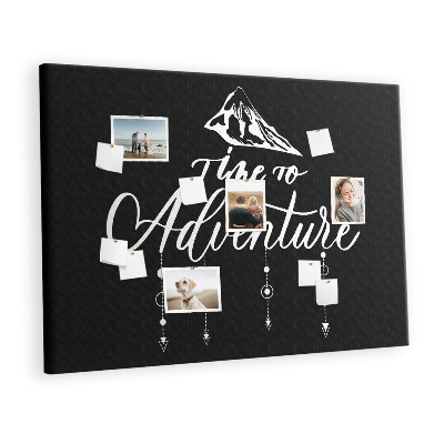 Quadro de aviso de cortiça Citação inspiradora