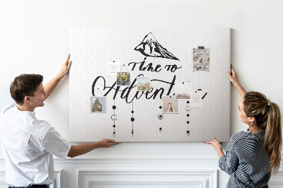 Quadro de aviso de cortiça Citação inspiradora