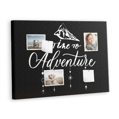 Quadro de aviso de cortiça Citação inspiradora