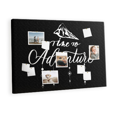 Quadro de aviso de cortiça Citação inspiradora