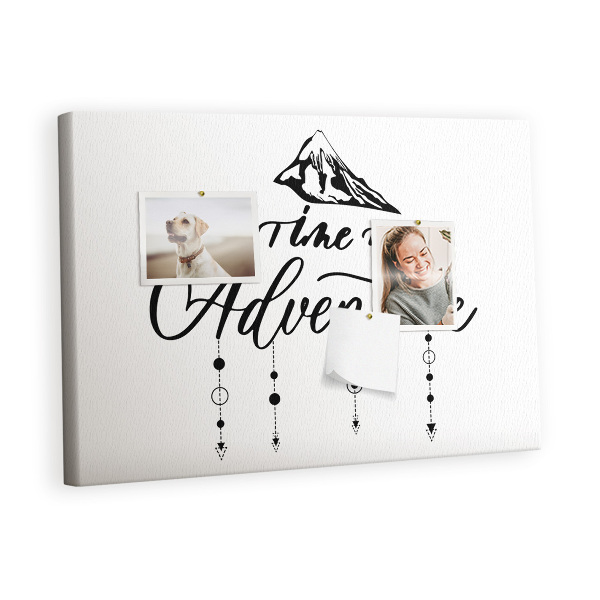 Painel em cortiça Citação da viagem