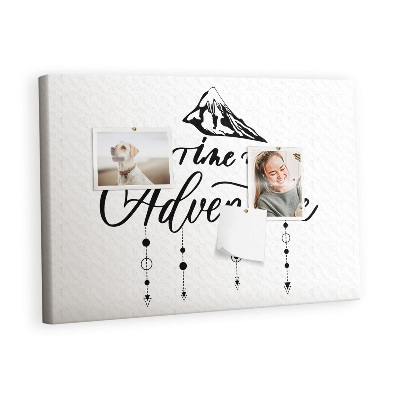 Painel em cortiça Citação da viagem