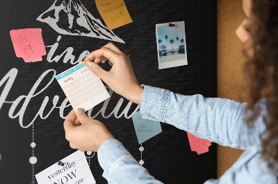 Painel em cortiça Citação da viagem