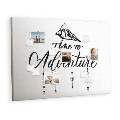 Painel em cortiça Citação da viagem