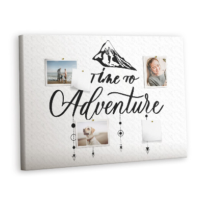 Painel em cortiça Citação da viagem