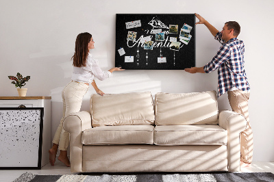 Painel em cortiça Citação da viagem