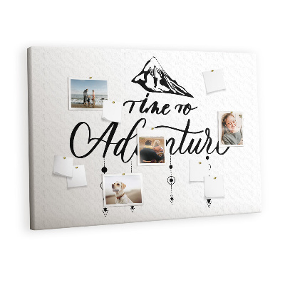 Painel em cortiça Citação da viagem