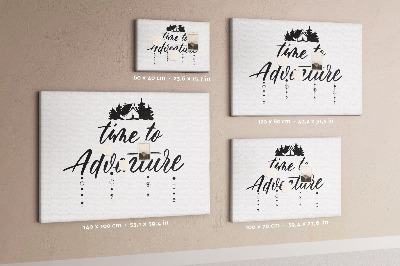 Painel em cortiça Citação inspiradora