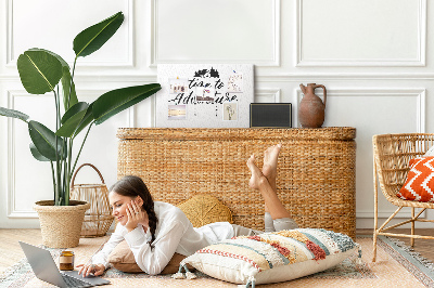 Painel em cortiça Citação inspiradora